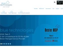 Tablet Screenshot of blue-technologies.de
